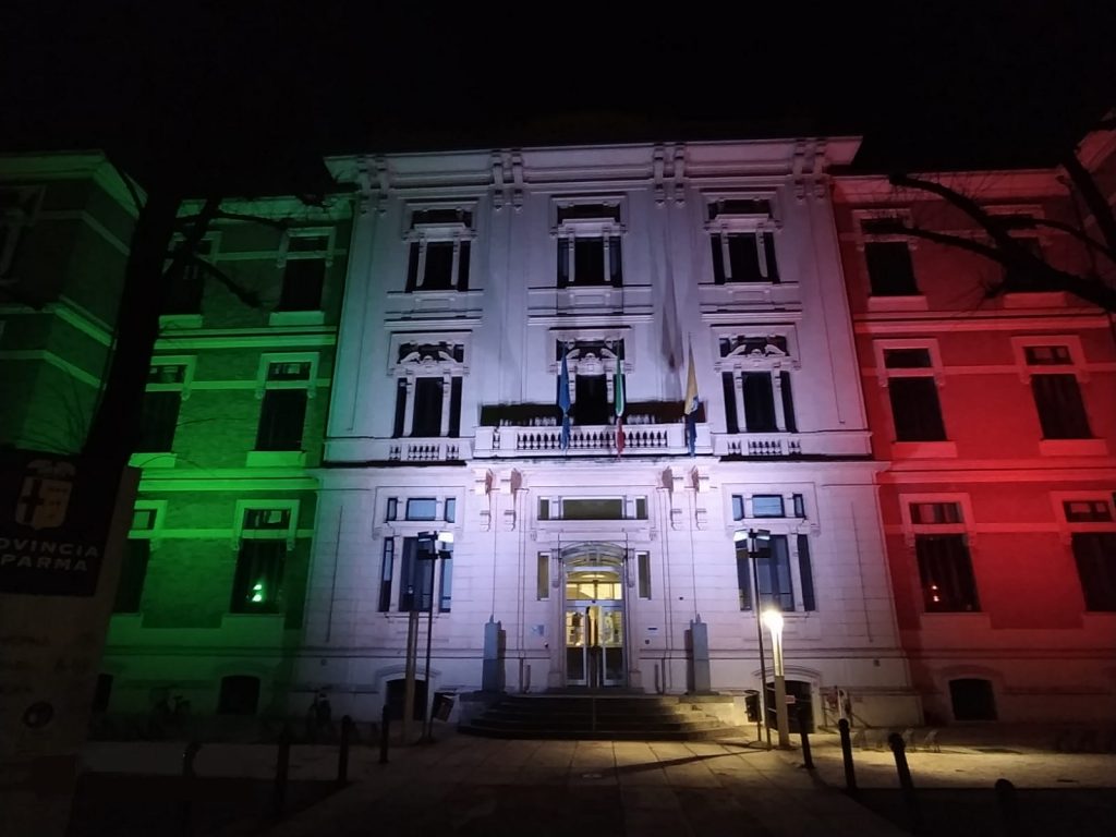 Palazzo Giordani bianco rosso e verde