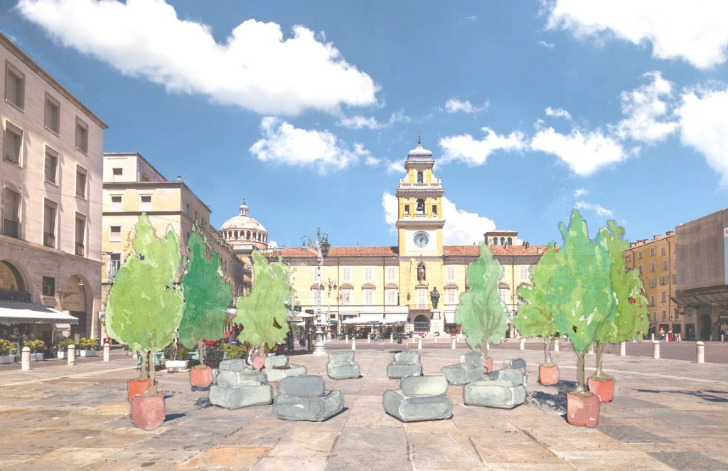 Parma si prepara ad ospitare Panchina Post Pandemica, il monumento temporaneo al lockdown