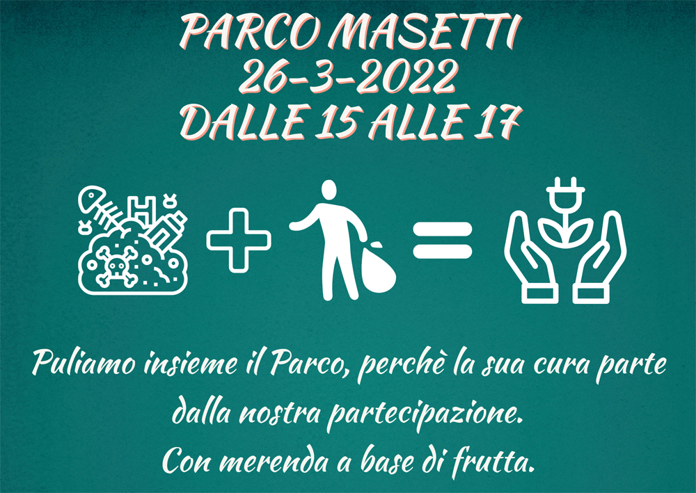 Le pulizie di primavera si fanno insieme. Sabato pomeriggio il patto con i cittadini ripulirà Parco Masetti al Montanara