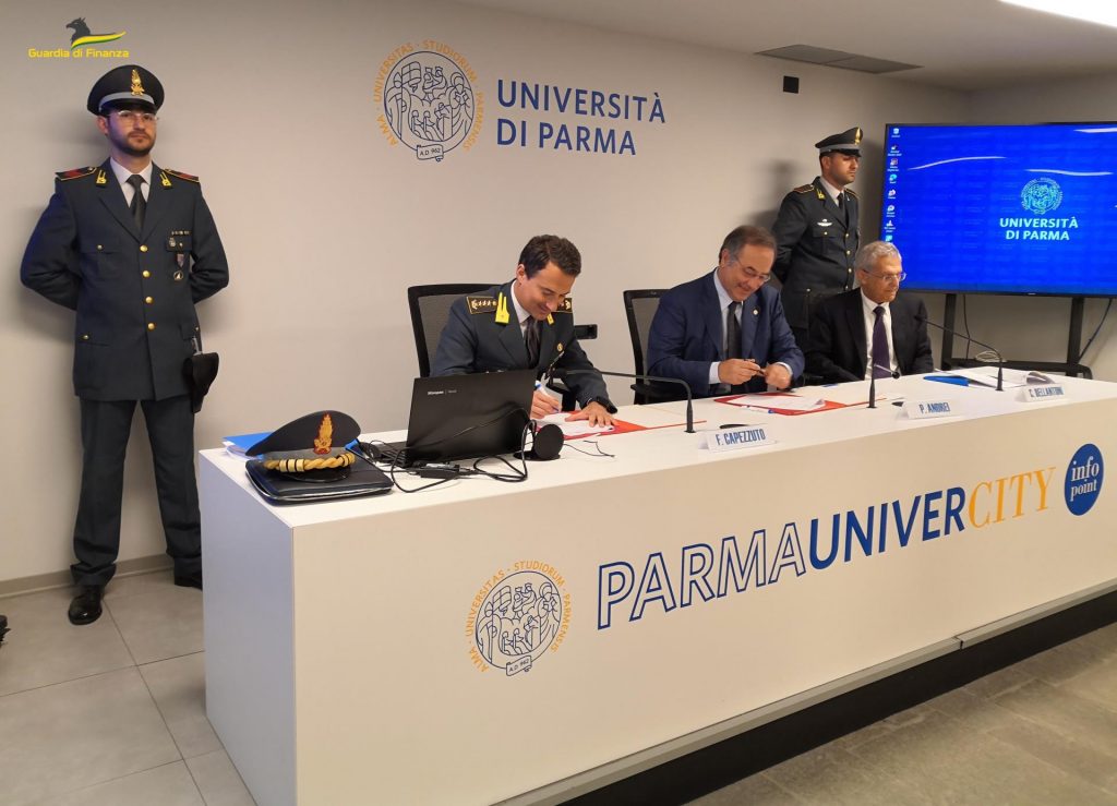 PNRR, protocollo d’intesa tra Guardia di Finanza e Università di Parma