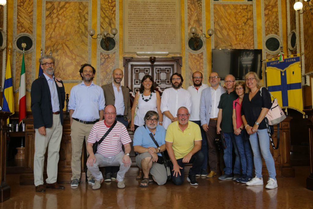 Nell’ambito delle iniziative per il 100° Anniversario delle Barricate, una delegazione di Barcellona in visita in Municipio