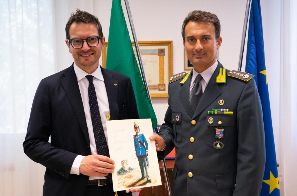 Il Sindaco Guerra incontra il Comandante Provinciale della Guardia di Finanza di Parma
