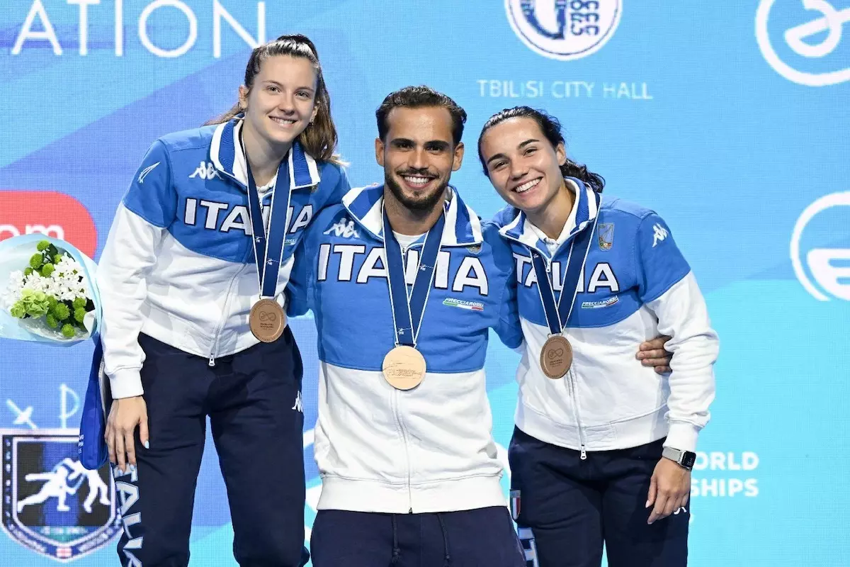 Italscherma rompe il ghiaccio, primi tre bronzi ai Mondiali di Tbilisi Italscherma rompe il ghiaccio, primi tre bronzi ai Mondiali di Tbilisi
