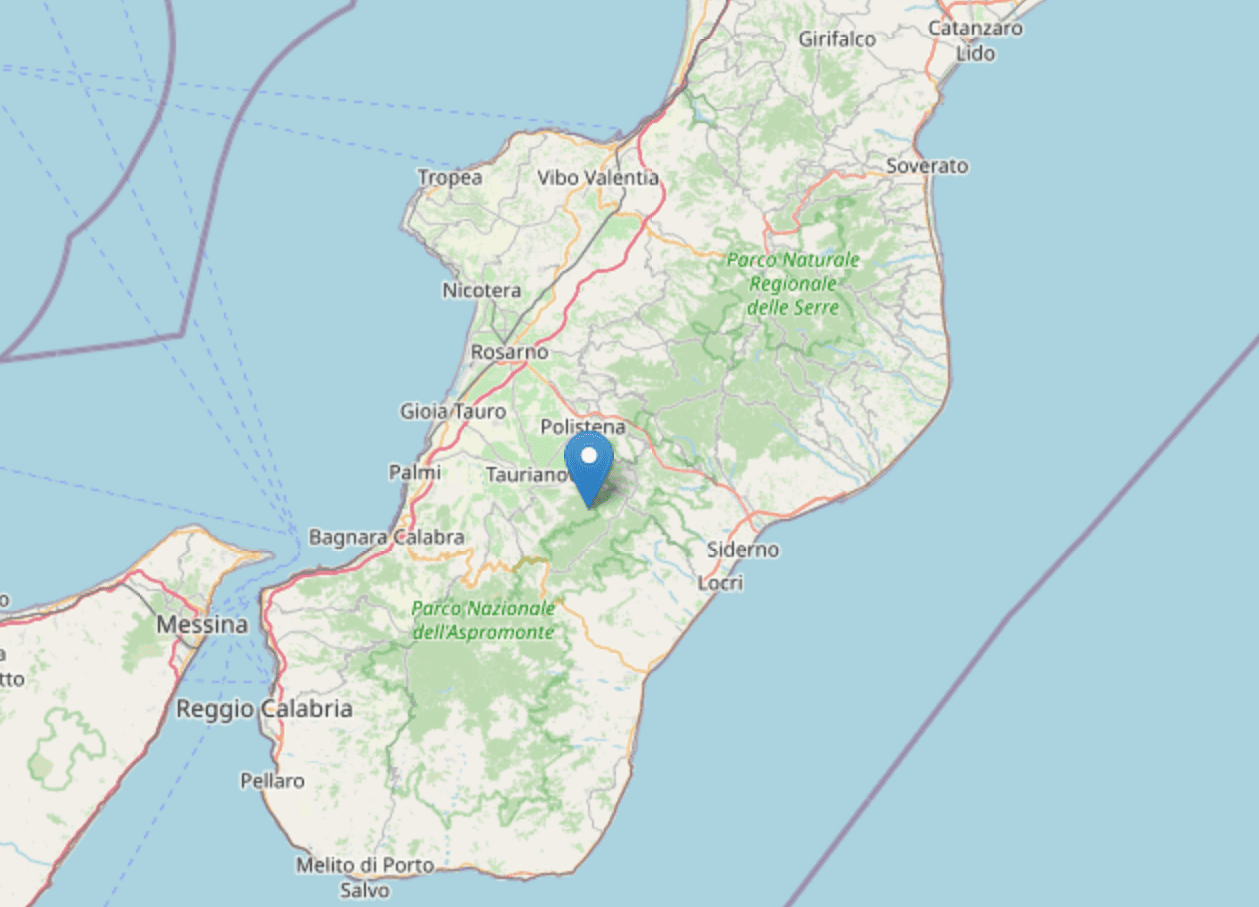 Scossa di terremoto di magnitudo 3.3 nel reggino Scossa di terremoto di magnitudo 3.3 nel reggino