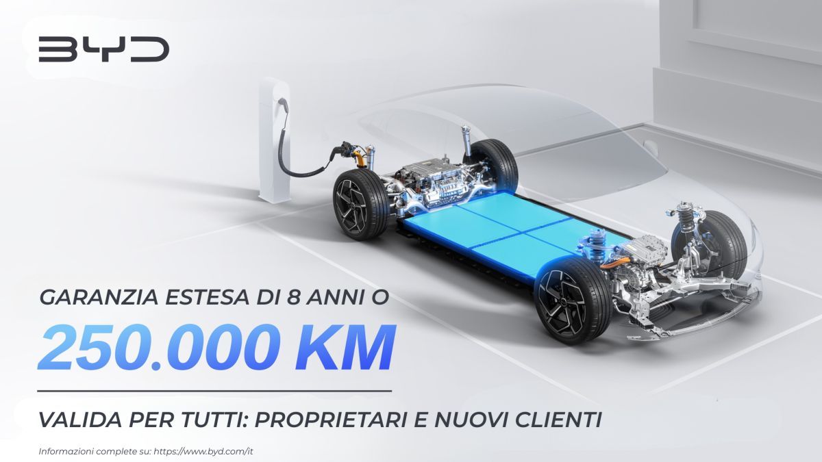 BYD estende la garanzia della Blade Battery a 8 anni o 250.000 km
