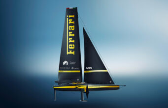 Ferrari Hypersail svela la livrea del monoscafo volante alla Design Week
