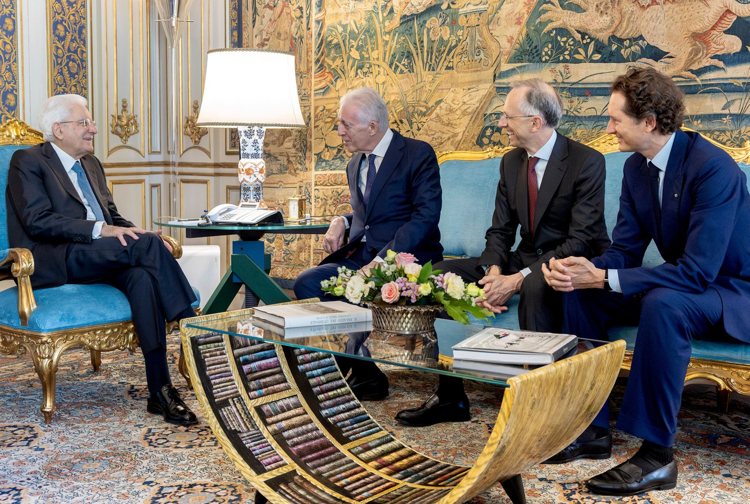 La Ferrari Luce presentata al presidente della Repubblica Sergio Mattarella